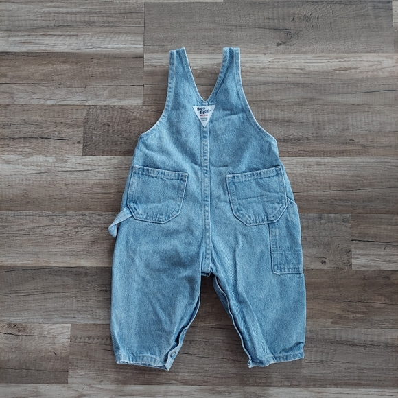 Vintage 80s OshKosh Baby B'gosh Denim Overalls 6-12 Months - Picture 4 of 10